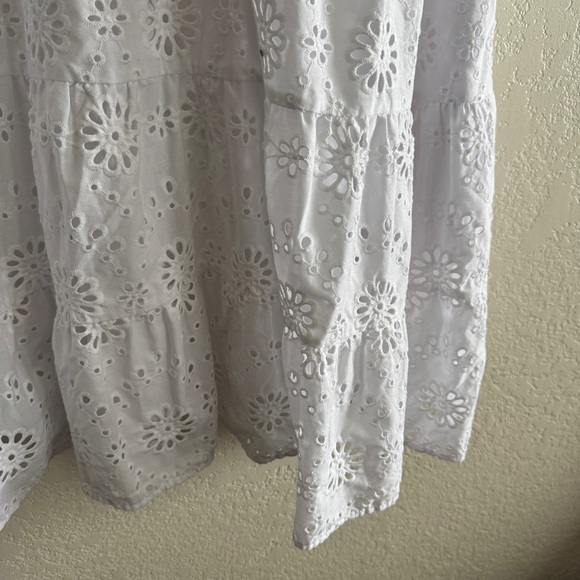 Time and Tru White Eyelet Mini Dress - Picture 4 of 6